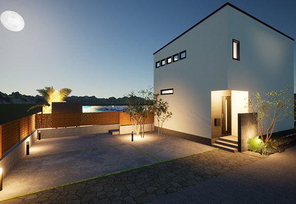 リゾートホーム、プール、外構|f.f.vacation house